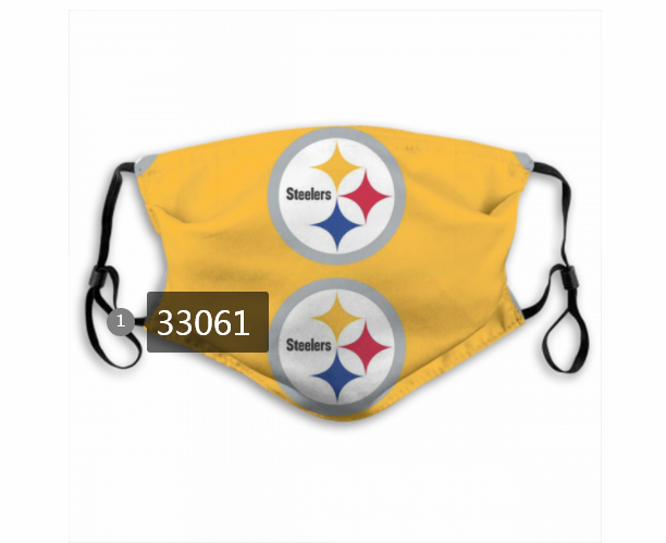 New 2021 NFL Pittsburgh Steelers #47 Dust mask with filter